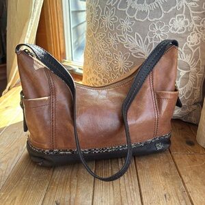 The Sak Brown Leather Shoulder Bag